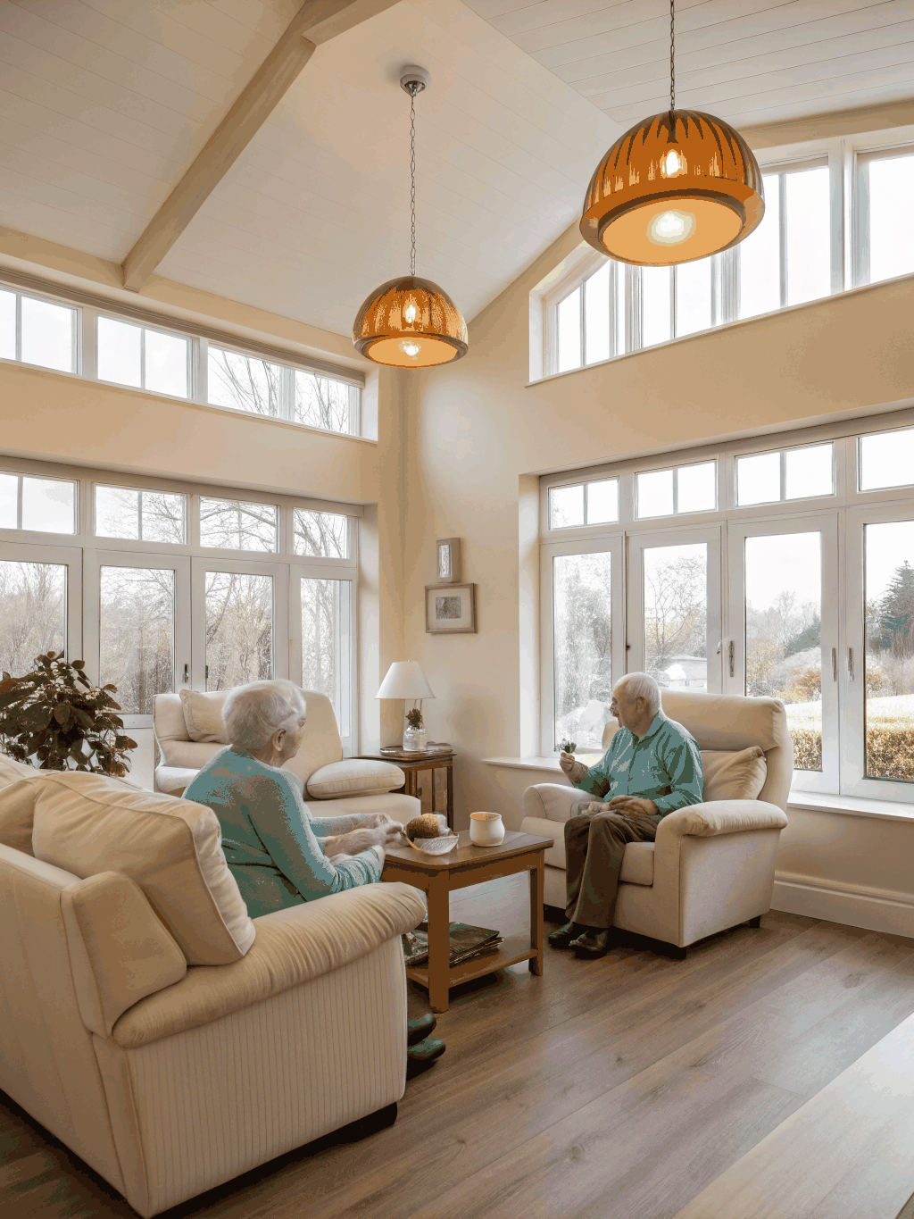 Modern residential aged care facility interior